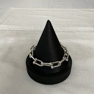 Dyadema Silver Tone Over Bronze Italy Link Bracelet